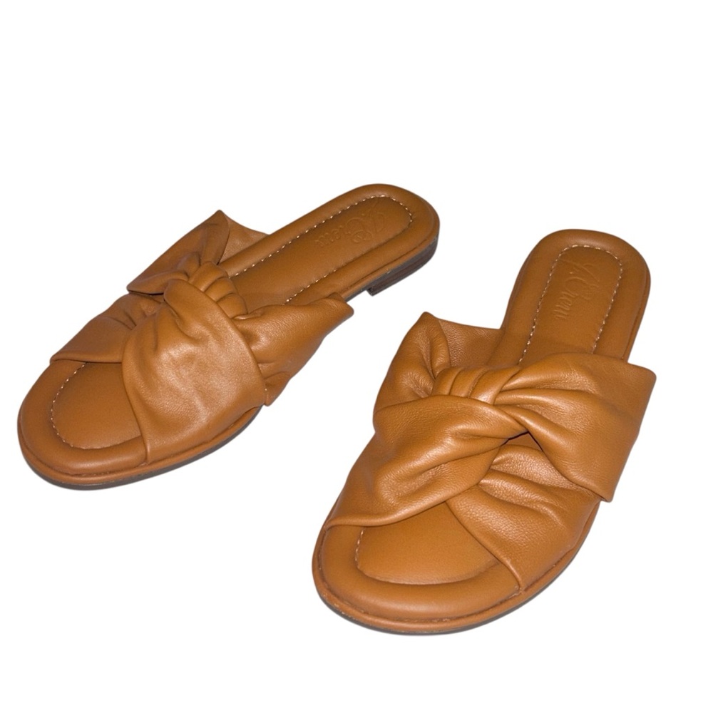 NWOT J. Crew Leather Menorca padded twist-knot sandals in size 7 - Picture 9 of 16